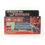 A Hasbro 1984 Transformers Optimus Prime, with truck to robot transformation feature,