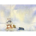 Mike Nevins (20th century), a marine scene, signed, watercolour, 26 x 36 cm,