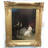 HENRY LIVERSEEGE (British 1803-1832), 'The Betrothed',' oil on canvas, 58cm x 43cm, framed.