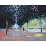 PAUL BEAUVAIS (British-French, b.1966), 'Avenue of Trees, Paris', oil on canvas, 76.8cm x 101.