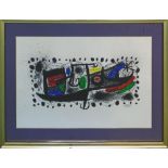 JOAN MIRO (Spanish, 1893-1983), 'Stars' lithograph 58cm x 41cm, signed in stone, framed.