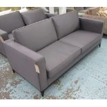 SOFA, contemporary style grey, 98cm x 90cm H x 200cm L.