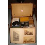 LANTERN SLIDES, various including mountaineering subjects,