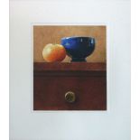 NIGEL ASHCROFT (British), 'Blue Bowl from Brassar', and two others, watercolour,