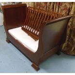 SIMON HORN COT FRAME, 81cm x 110cm H x 160cm.