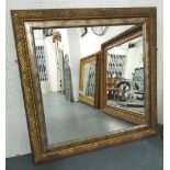 WALL MIRROR, gilt frame, 118cm x 120cm.