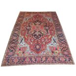 ANTIQUE HERIZ CARPET, 335cm x 224cm,