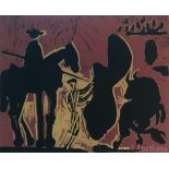 AFTER PABLO PICASSO (Spanish, 1881-1973), 'Avant la pique', 1962, linocut in colours, 29.