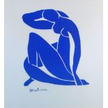 MATISSE 'BLUE NUDES', lithograph, 85cm x 78cm, framed.