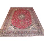 FINE KASHAN CARPET, 400cm x 295cm,