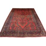 ANTIQUE KASHAN CARPET, 420cm x 310cm,