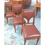 CHAIRS, a set of eight, of the 1940's persuasion,
