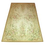 FINE AUBUSSON DESIGN CARPET, 284cm x 168cm,