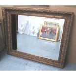 WALL MIRROR, elaborate gilt frame with bevelled plate, 150cm x 118cm H.