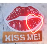 'KISS ME!' SIGNAGE,