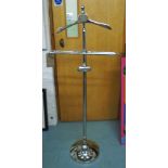 GENTLEMAN'S VALET STAND, in chromed metal, 145cm H.