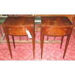 BEDSIDE/LAMP TABLES, a pair,