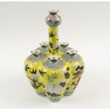 CHINESE CERAMIC CROCUS VASE,