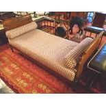 DAYBED, of the Directoire style, with a carved beech frame,