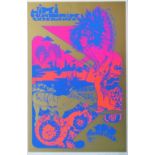 HENDRIX LIMITED HAND PRINTED TRACK RECORDS, signed by the artist Nigel Weymouth, 76cm x 31cm,