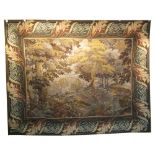 VERDURE TAPESTRY, 235cm x 190cm, chestnut tree design inside a Flemish style leaf border.