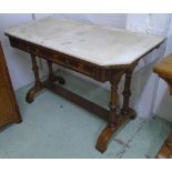 GOTHIC REVIVAL WASHSTAND, in the manner of Charles Bevan, late Victorian,