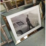 PHOTOPRINT, Sean Connery and Aston Martin Dbs at the Forka Pass, 70cm x 90cm.