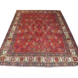 ANTIQUE PERSIAN SAROUK CARPET, 370cm x 297cm,