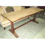 REFECTORY TABLE, English vintage elm and yewwood,