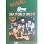 BOWIE DIAMOND DOGS MAINMAN RCA RECORDS POSTER, framed, 76.5 x 51cm, glazed.