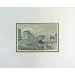 OLD VIEWS OF LONDON, a set of seven, engravings, framed and galzed, 40cm x 47cm.