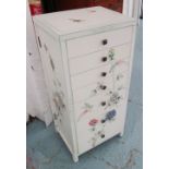 JEWELLERY CABINET, with lift up lid mirror to top,