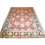 FINE ROYAL AGRA CARPET, 380cm x 268cm, oversized palmettes,