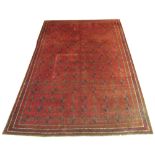 VINTAGE AFGHAN CARPET, 295cm x 200cm,