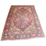 ANTIQUE HERIZ CARPET, 276cm x 191cm,