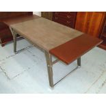 WRITING TABLE, model 'Lowell', by Donghia, wooden with leather end panels (RRP £9,000),