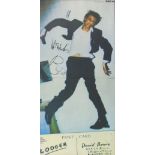 BOWIE 'LODGER', signed LP UK RCA' best wishes Bowie '83 framed, 36cm x 88cm.