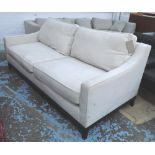 SOFA, in a neutral fabric, 93cm D x 80cm H x 200cm W.