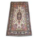 PART SILK QUM RUG, 185cm x 109cm,