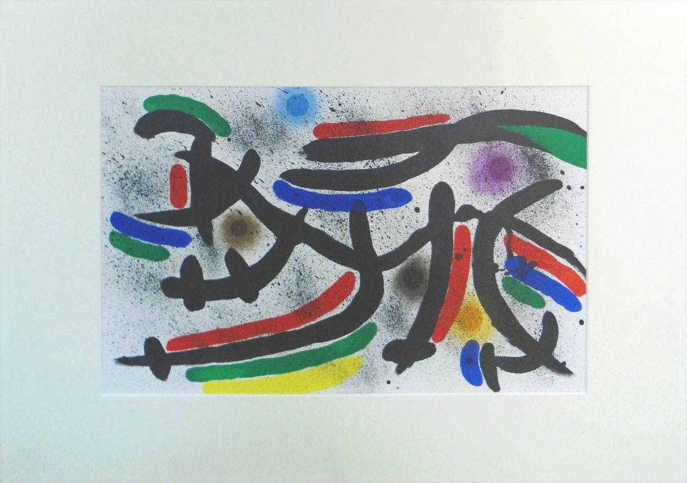 JOAN MIRO (Spanish, 1893-1983), 'Untitled Abstract', lithograph in colours, printed by Maeght,