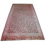 ANTIQUE TURKOMEN CARPET, 385cm x 220cm,