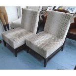 BEDROOM CHAIRS, a pair, 'Milan', from Kingcome,