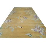 LARGE RUG COMPANY CARPET, 540cm x 239cm, all over lotus flower design.