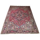 VINTAGE PERSIAN HERIZ CARPET, 320cm x 238cm,