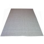 CALVIN KLEIN JUTE CARPET, 310cm x 245cm, in a contemporary silver en gris finish.