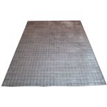 HOPPEN SILK CARPET, 300cm x 200cm, Bauhaus design in a silvered finish.