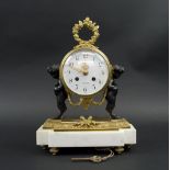 MANTEL CLOCK, 19th century French, with later movement, dial inscribed 'Chardon a Paris',