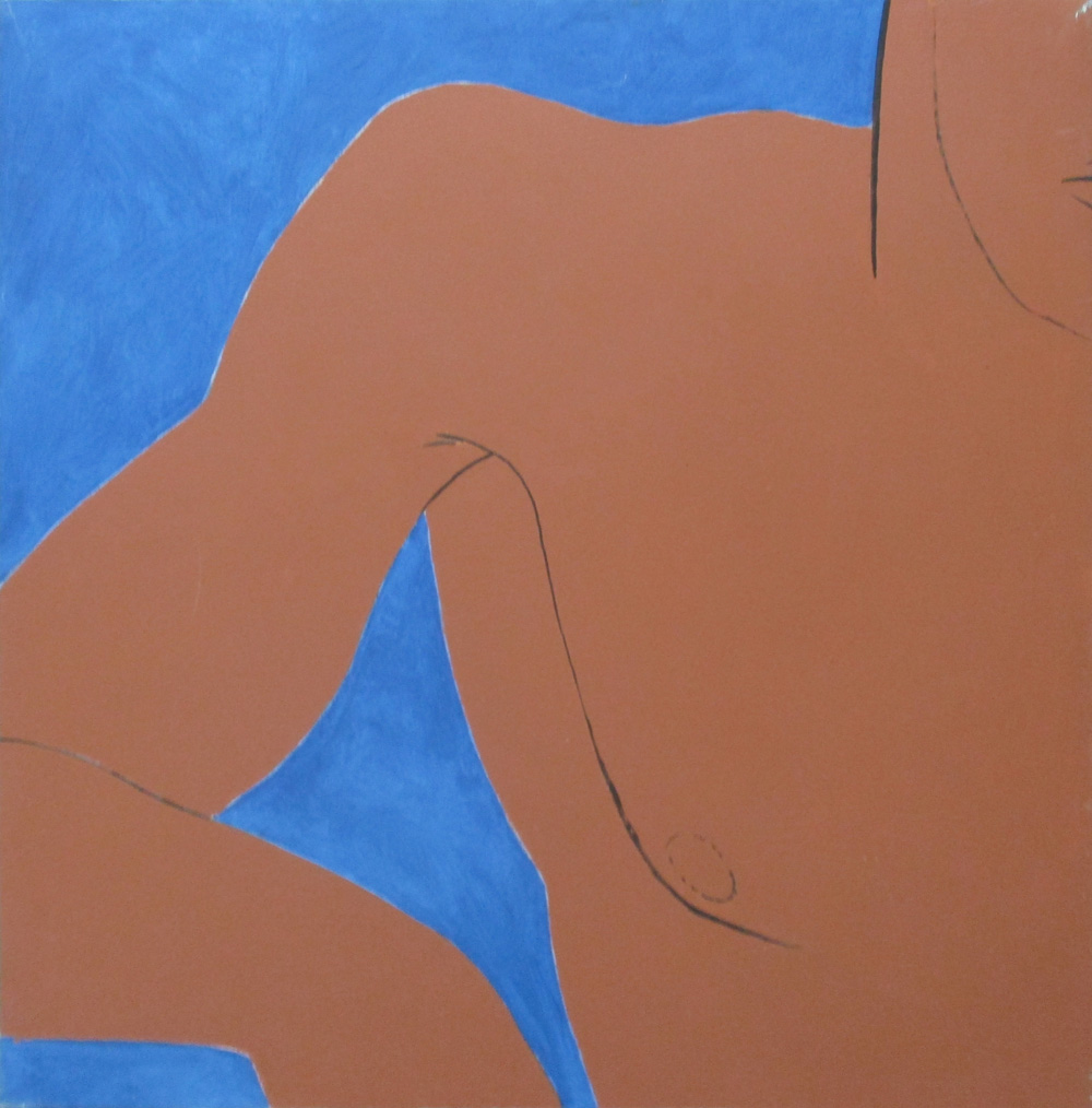 PAUL ASHURST (British) 'Armpit 79' oil on canvas, 91cm x 91cm, signed, dated verso.