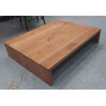 LOW TABLE, oak, by E15, 120cm W x 25cm H x 95cm D.