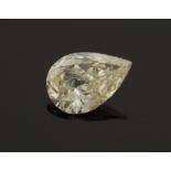 PEAR SHAPED CUT NATURAL DIAMOND 0.